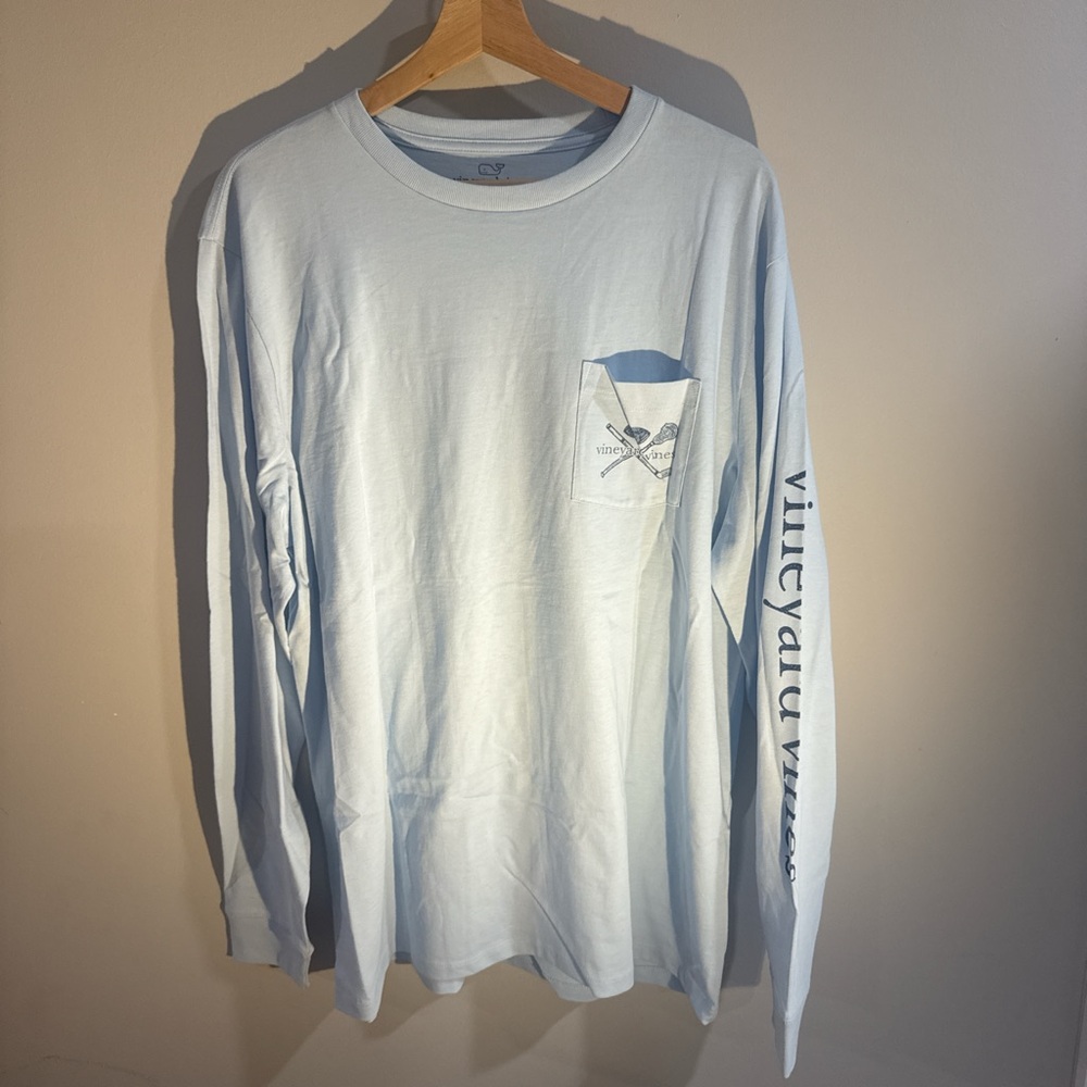 Vineyard Vines Sky Blue Long Sleeve Tee
